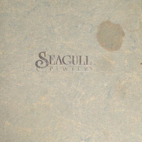 Seagull Pewter Champagne Flutes with Floral Design - Picture 11 of 11